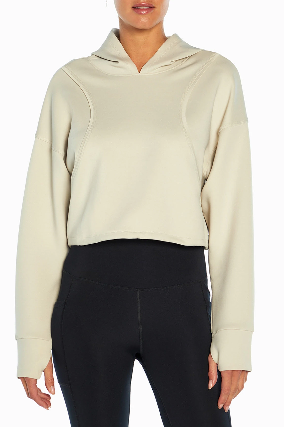 Marika Cycle House Cropped Juniper Hoodie