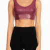 Marika Carter Long Sports Bra - Violet Rose