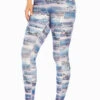 Marika High Rise Side Pocket Ankle Legging - Heron Distressed Floral