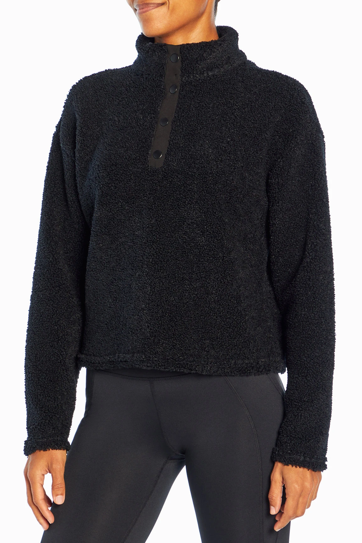 Marika Tyra Cropped Sherpa Pullover - Image 10