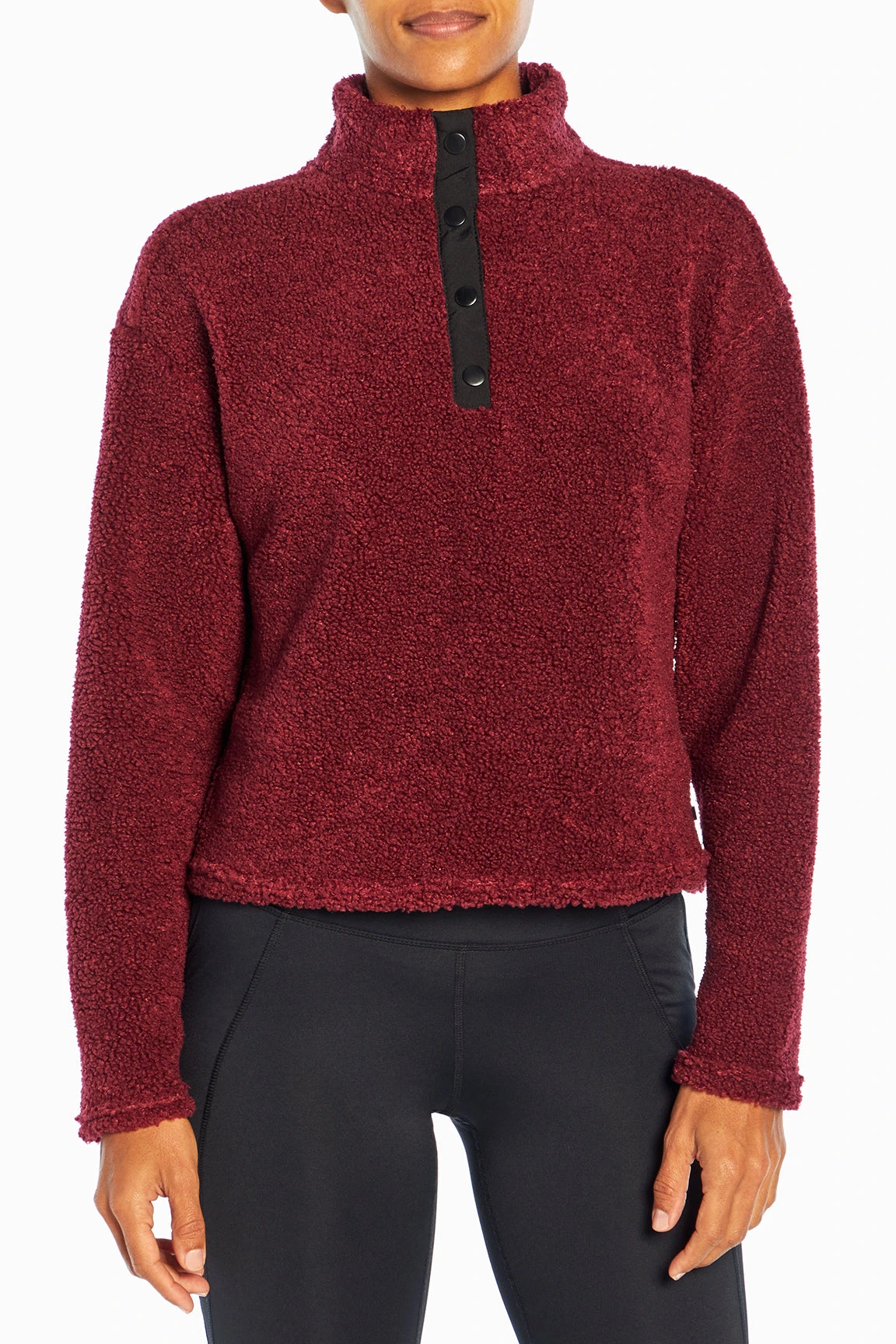 Marika Tyra Cropped Sherpa Pullover - Image 4