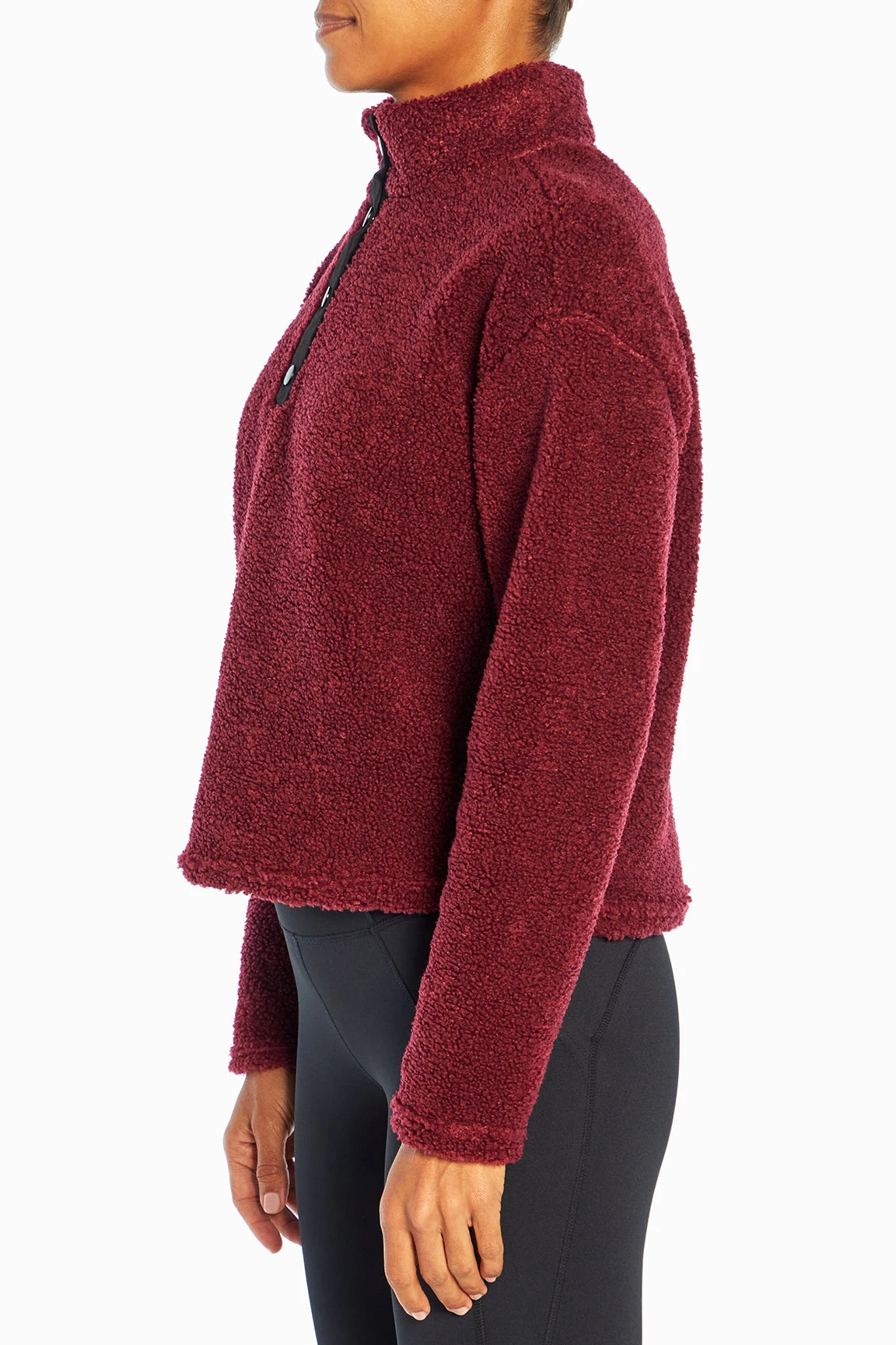 Marika Tyra Cropped Sherpa Pullover - Image 5