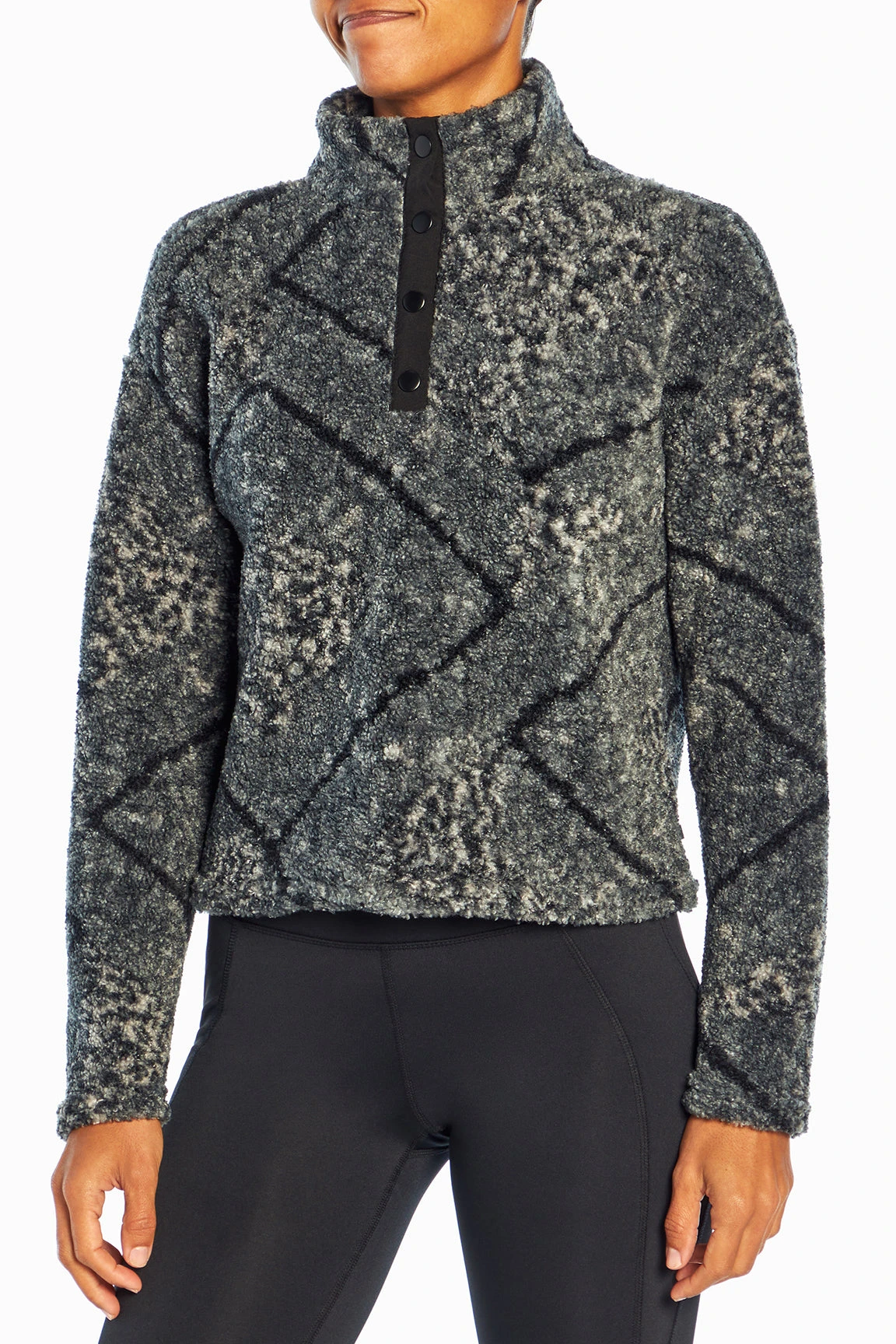 Marika Tyra Cropped Sherpa Pullover - Image 14