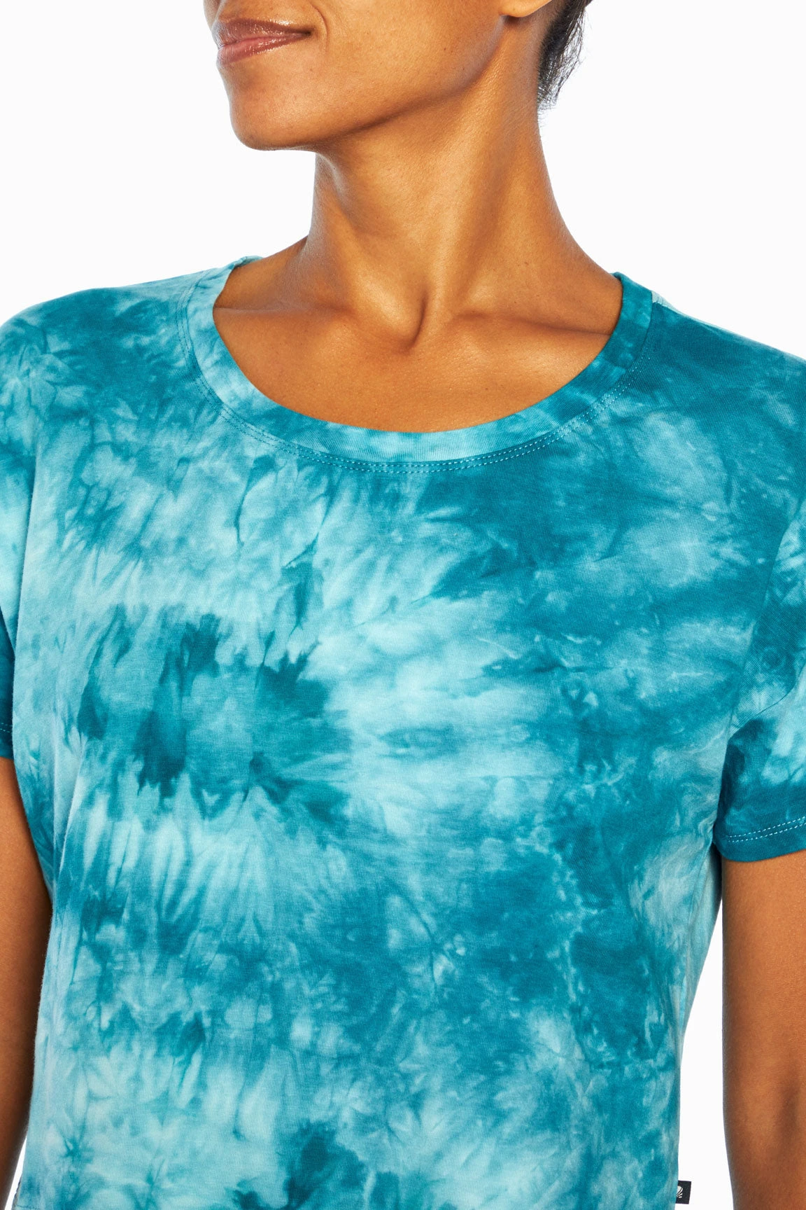 Marika Tie Dye Boxy Crop Short Sleeve Tee - Image 2