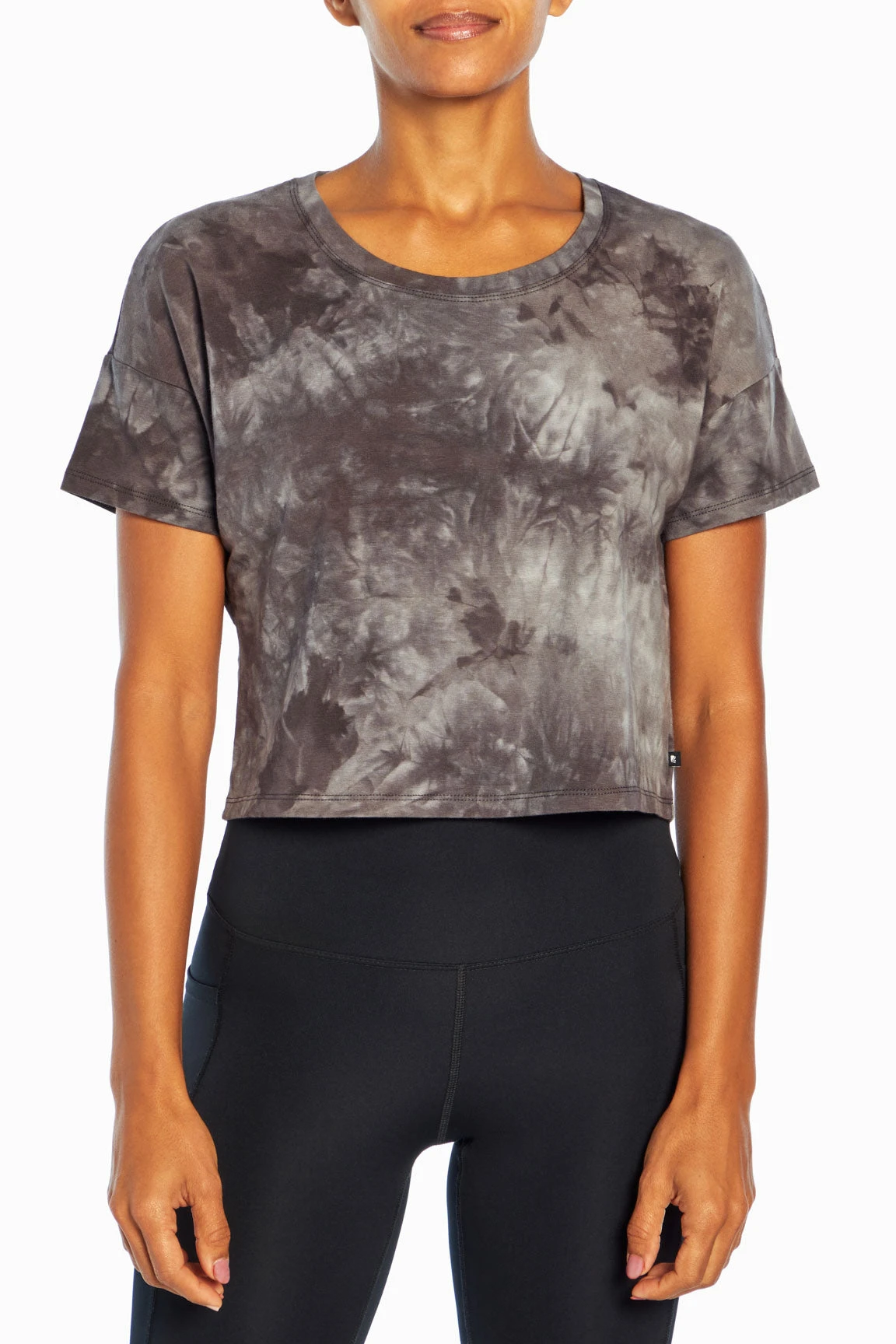 Marika Tie Dye Boxy Crop Short Sleeve Tee - Image 5