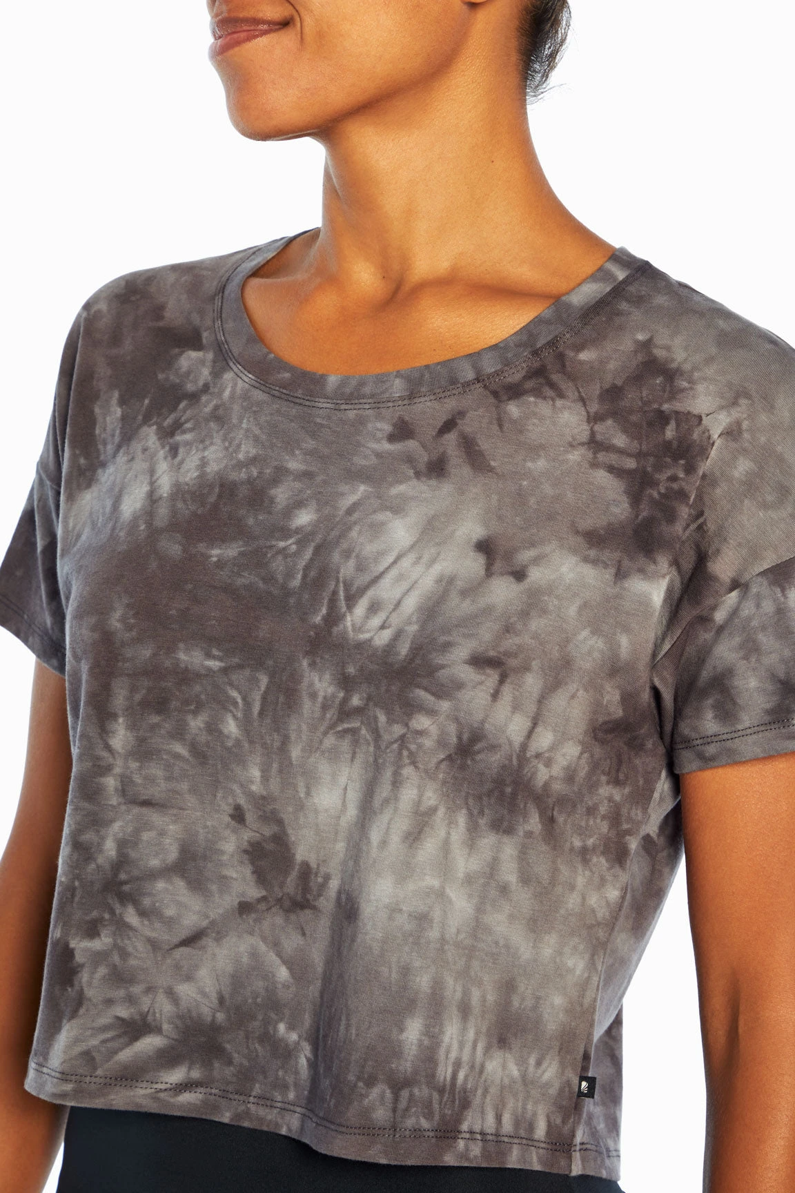 Marika Tie Dye Boxy Crop Short Sleeve Tee - Image 7